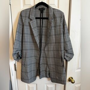 Rachel Zoe Black and White Checkered Jacket